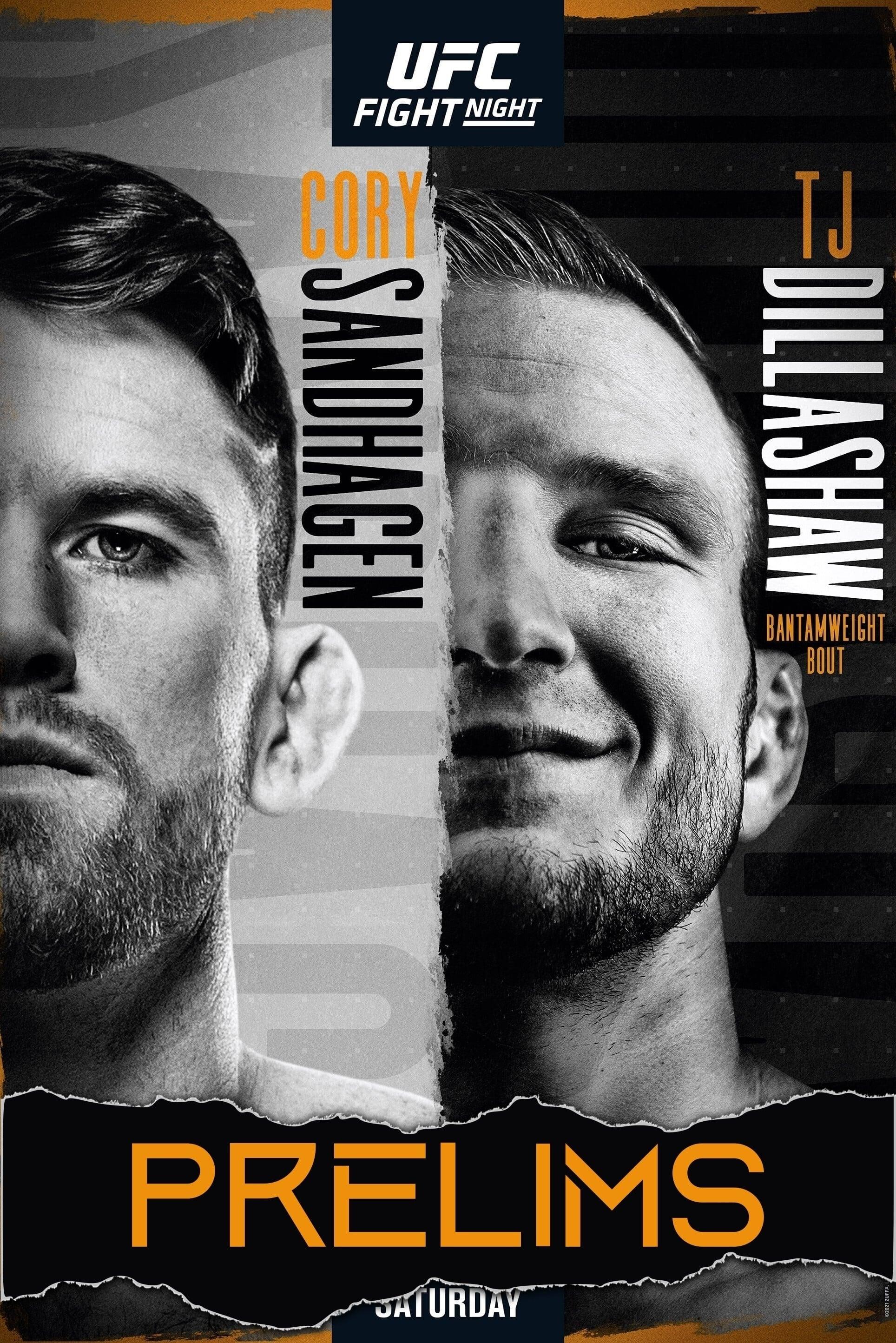 UFC on ESPN 27: Sandhagen vs. Dillashaw poster