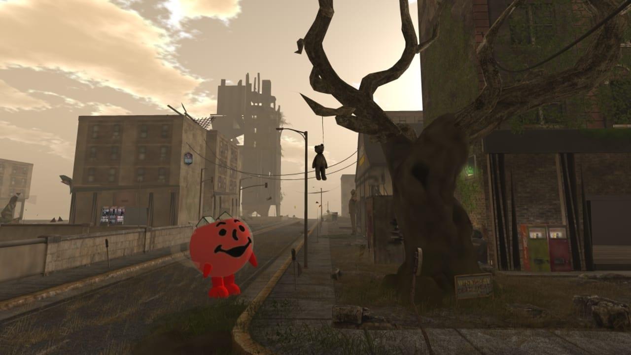 Kool-Aid Man in Second Life backdrop