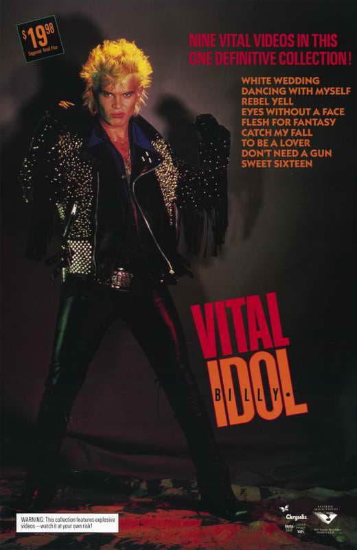 Billy Idol - VITAL IDOL poster