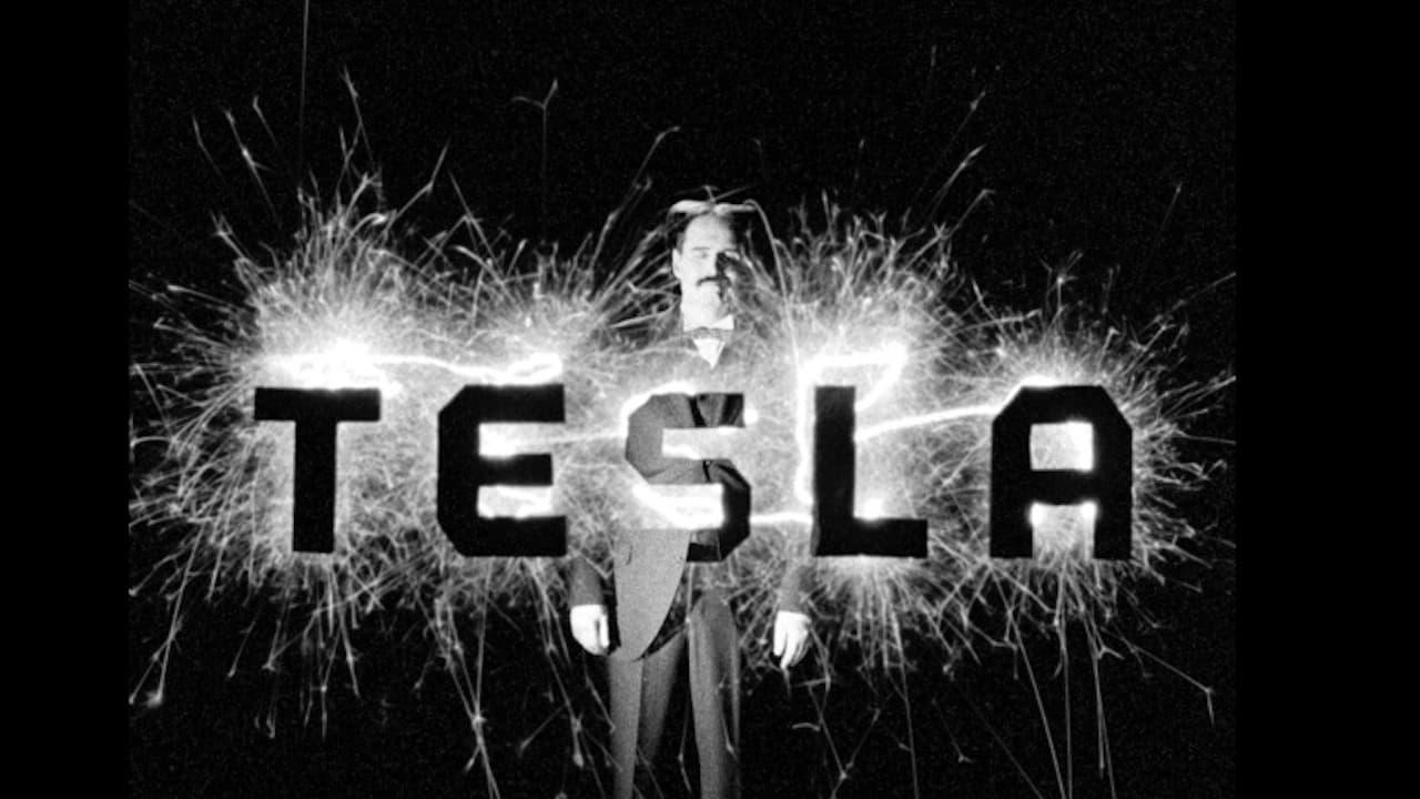 The Tesla World Light backdrop