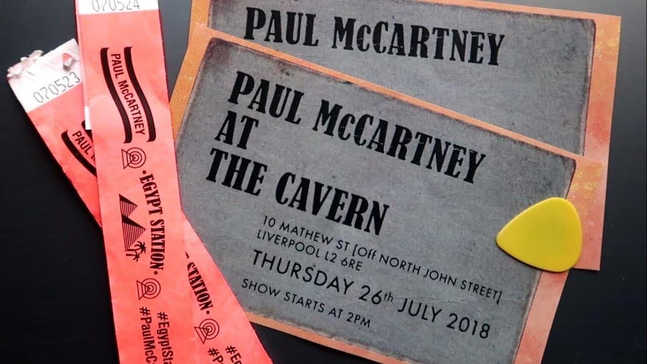 Paul McCartney at the Cavern Club backdrop