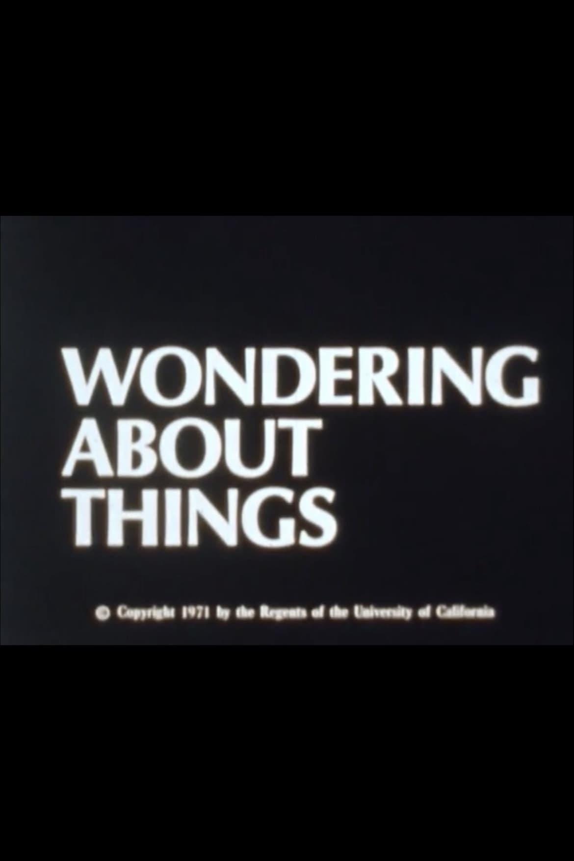 Wondering About Things poster