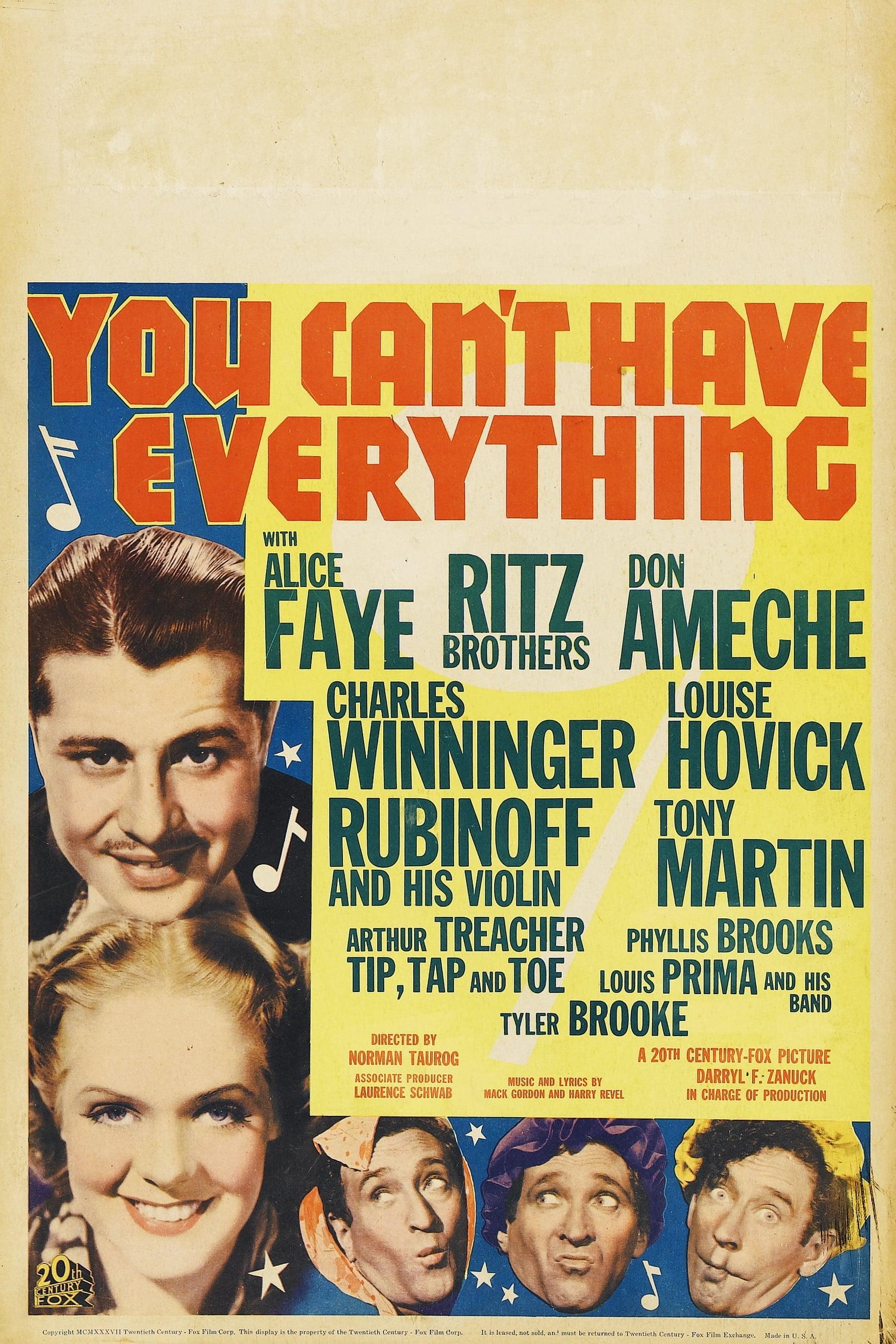 You Can't Have Everything poster