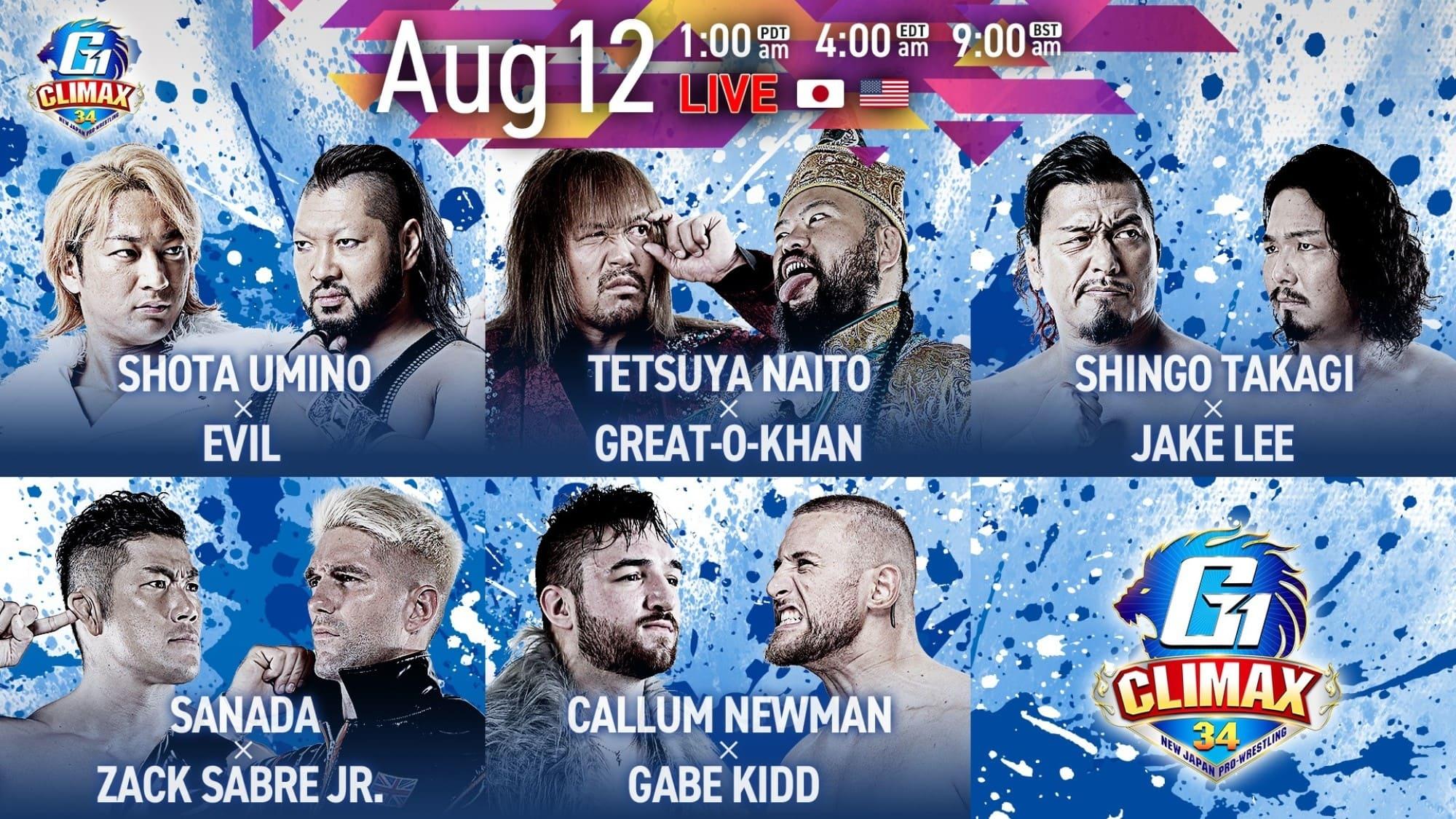 NJPW G1 Climax 34: Day 15 backdrop