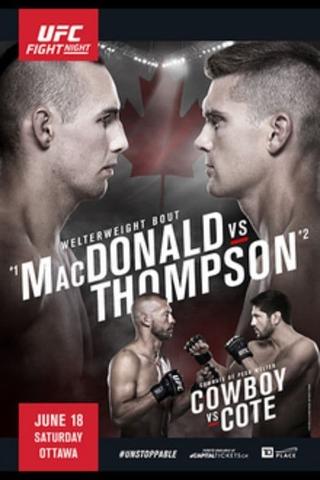 UFC Fight Night 89: MacDonald vs. Thompson poster