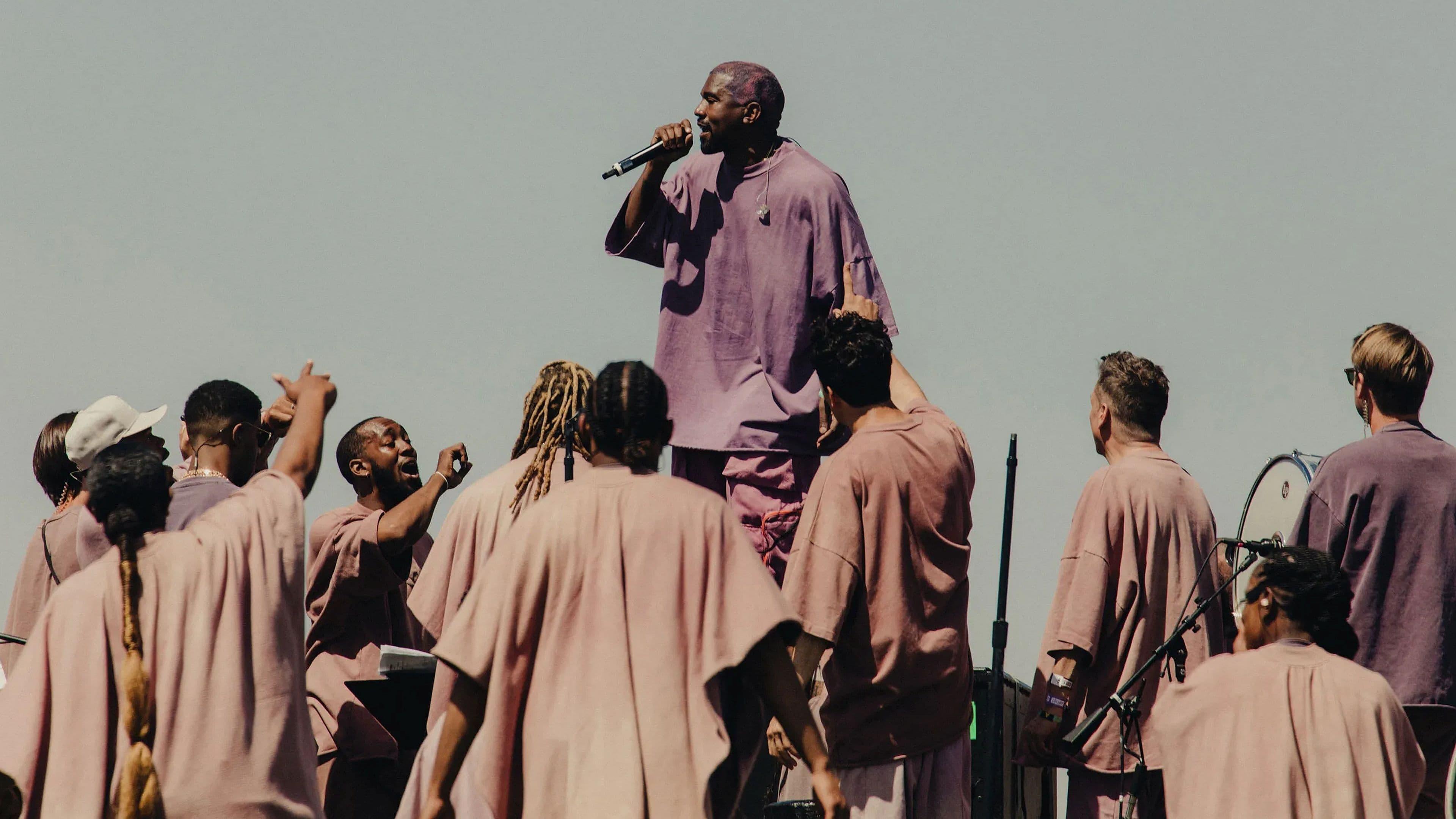 Kanye West - Sunday Service At The Mountain backdrop