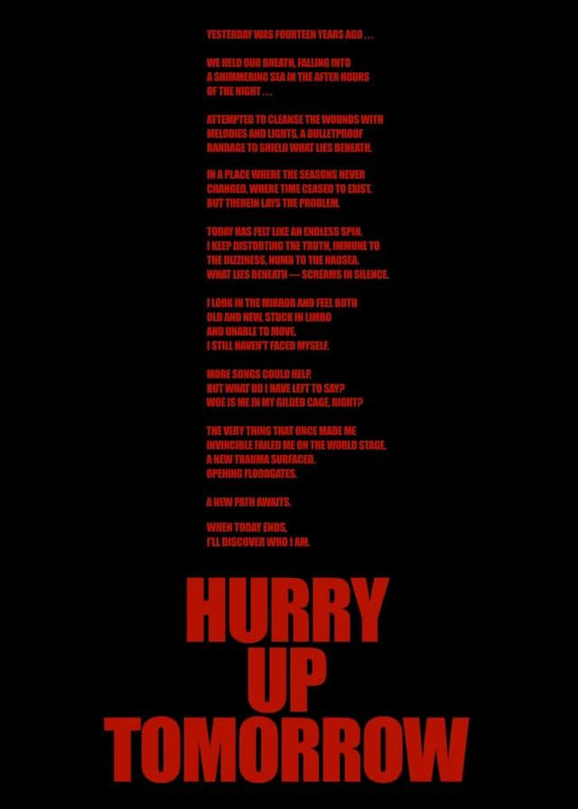 Hurry Up Tomorrow poster