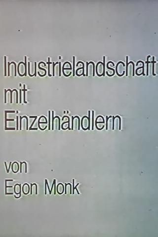 Industrielandschaft mit Einzelhändlern poster