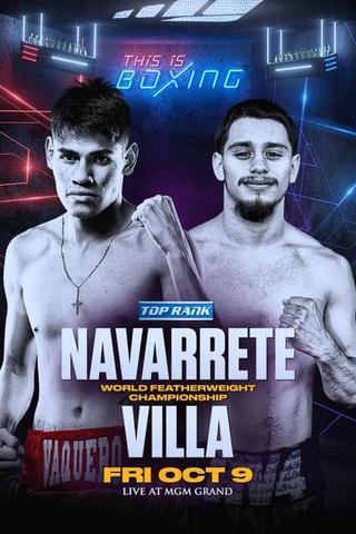 Emanuel Navarrete vs. Ruben Villa poster
