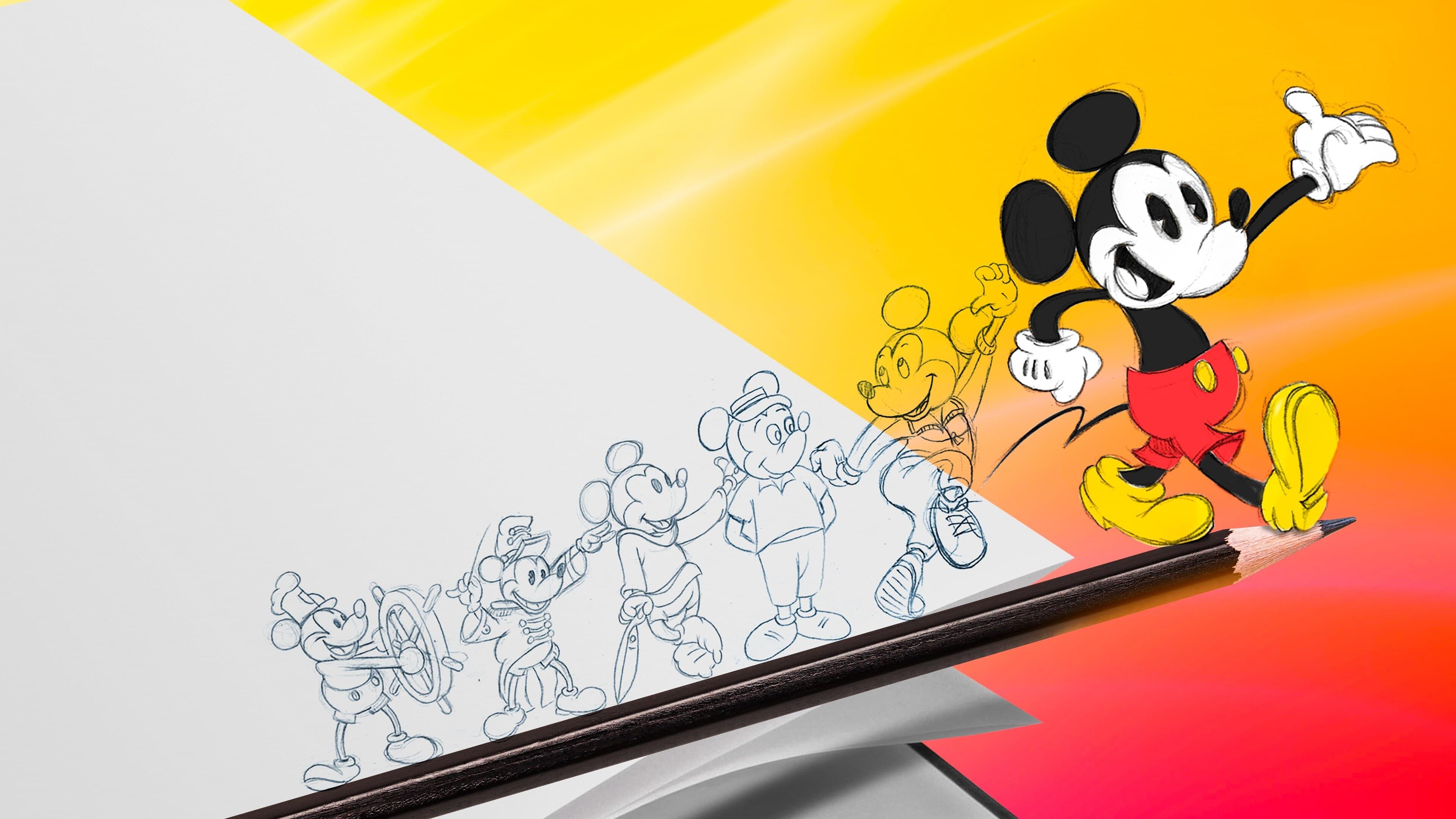 Celebrating Mickey backdrop