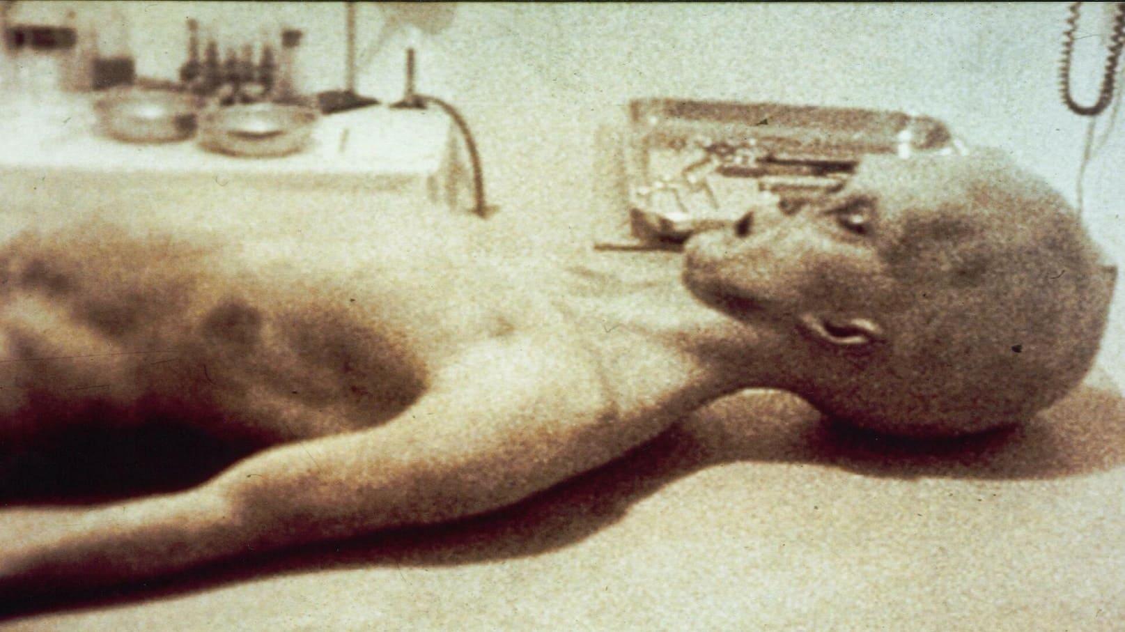 The Alien Autopsy backdrop