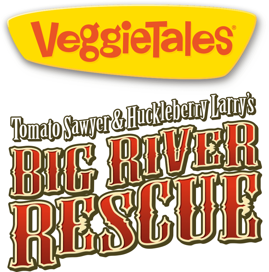 VeggieTales: Tomato Sawyer & Huckleberry Larry's Big River Rescue logo