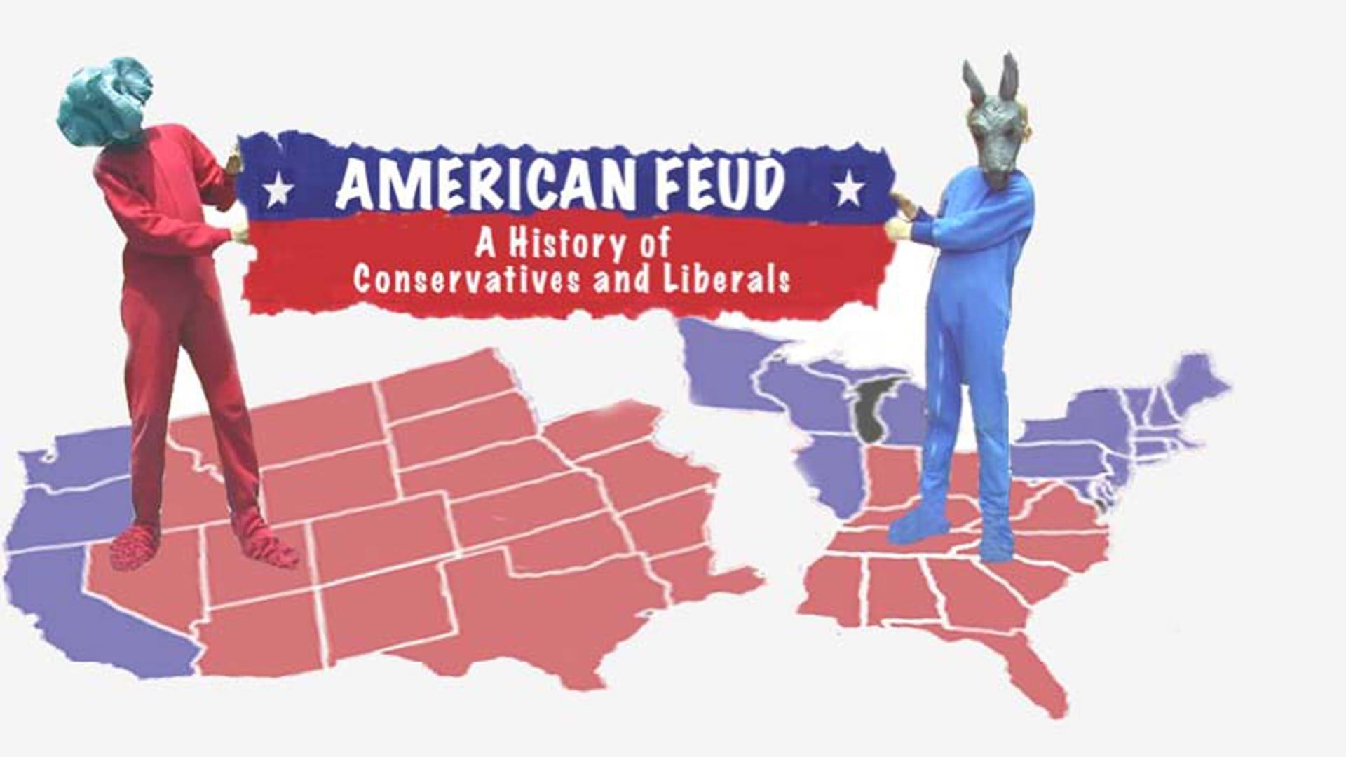 American Feud: A History of Conservatives and Liberals backdrop