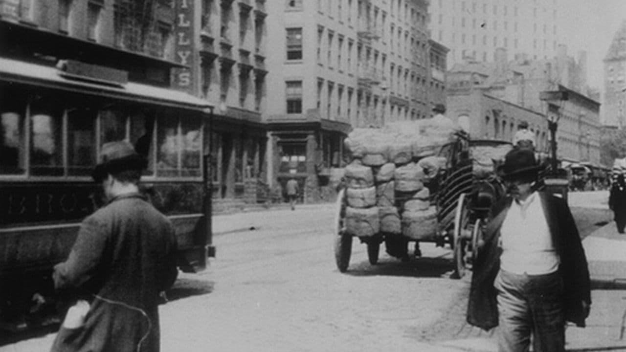 New York, Whitehall Street backdrop