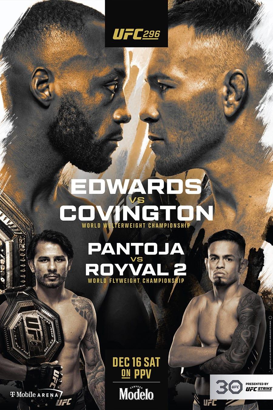 UFC 296: Edwards vs. Covington poster