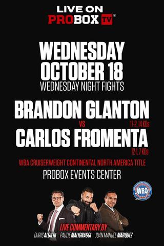 Brandon Glanton vs. Carlos Fromenta poster