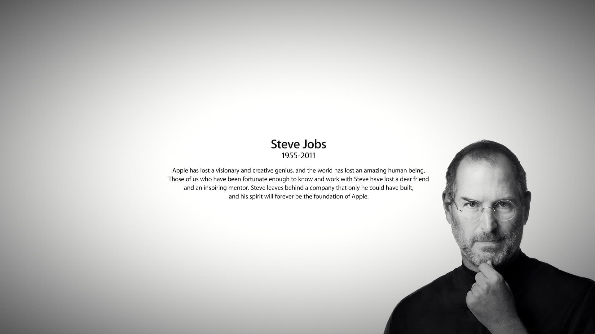 Steve Jobs: Visionary Genius backdrop