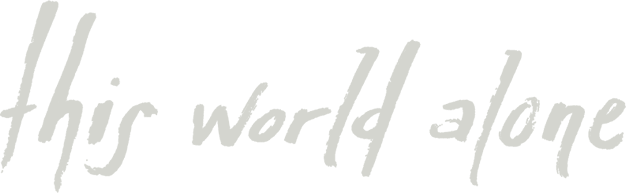 This World Alone logo
