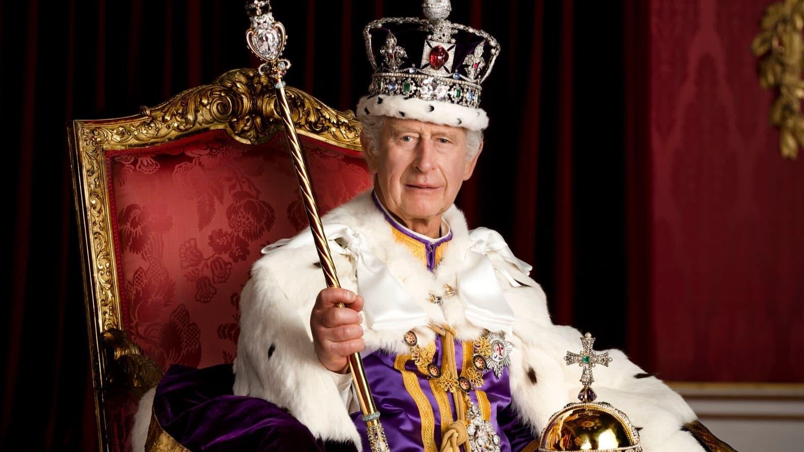 His Majesty King Charles III backdrop