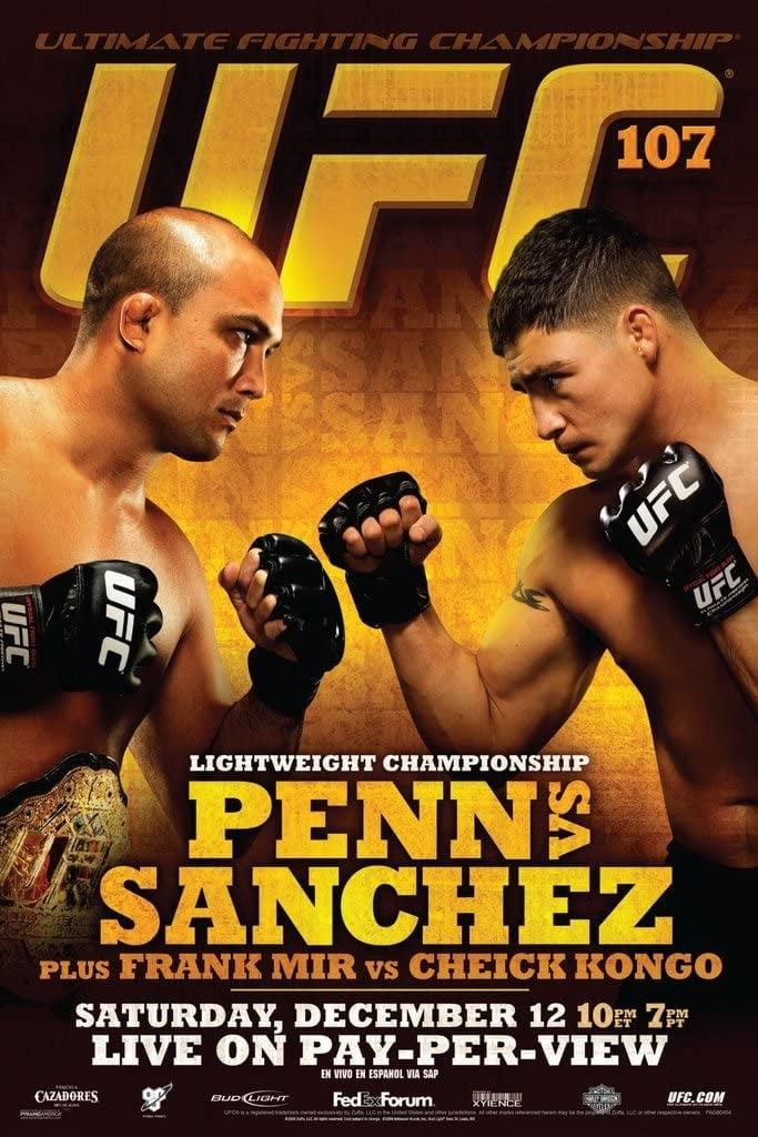 UFC 107: Penn vs. Sanchez poster