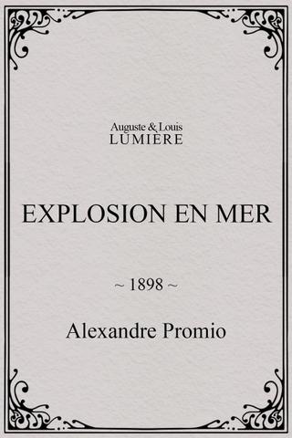 Explosion en mer poster