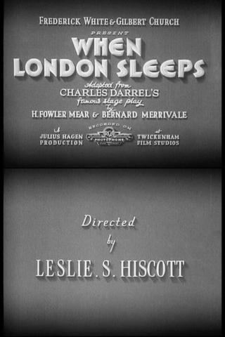 When London Sleeps poster