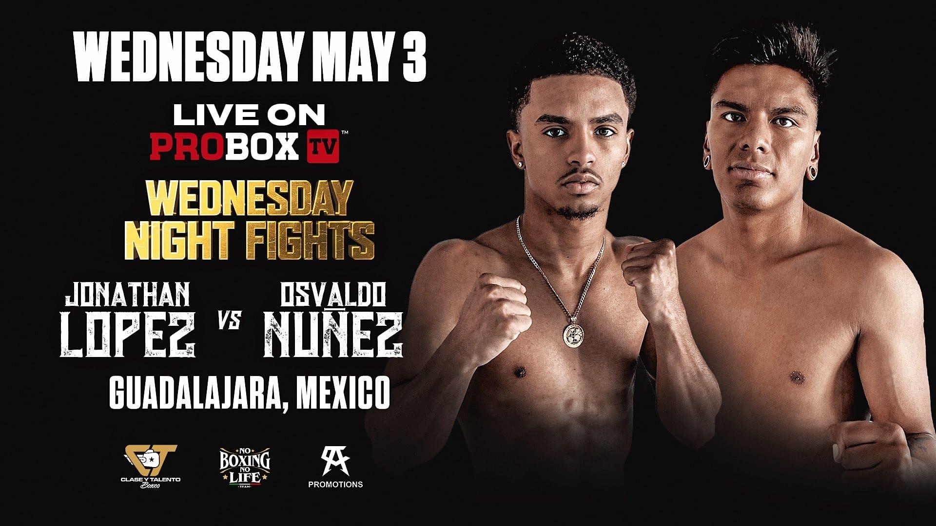 Jonathan Lopez vs. Osvaldo Nunez backdrop