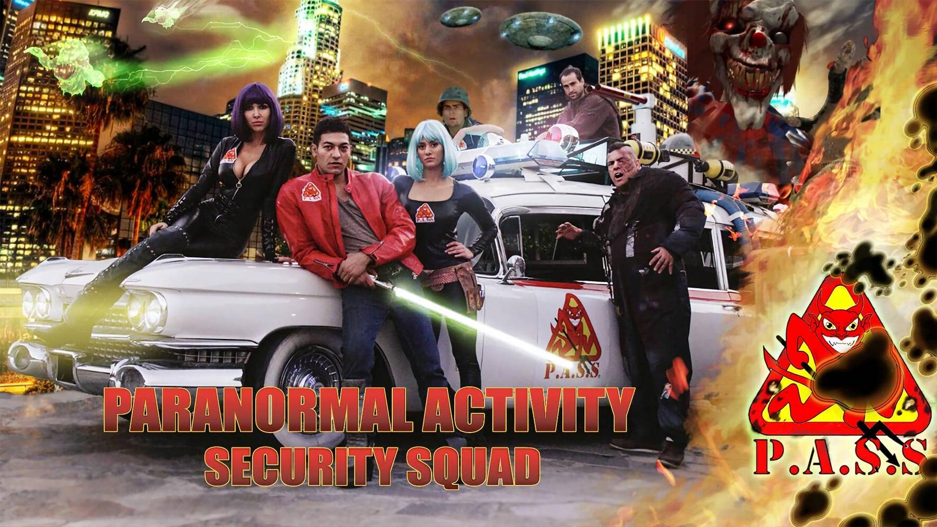 Paranormal Activity Security Squad backdrop