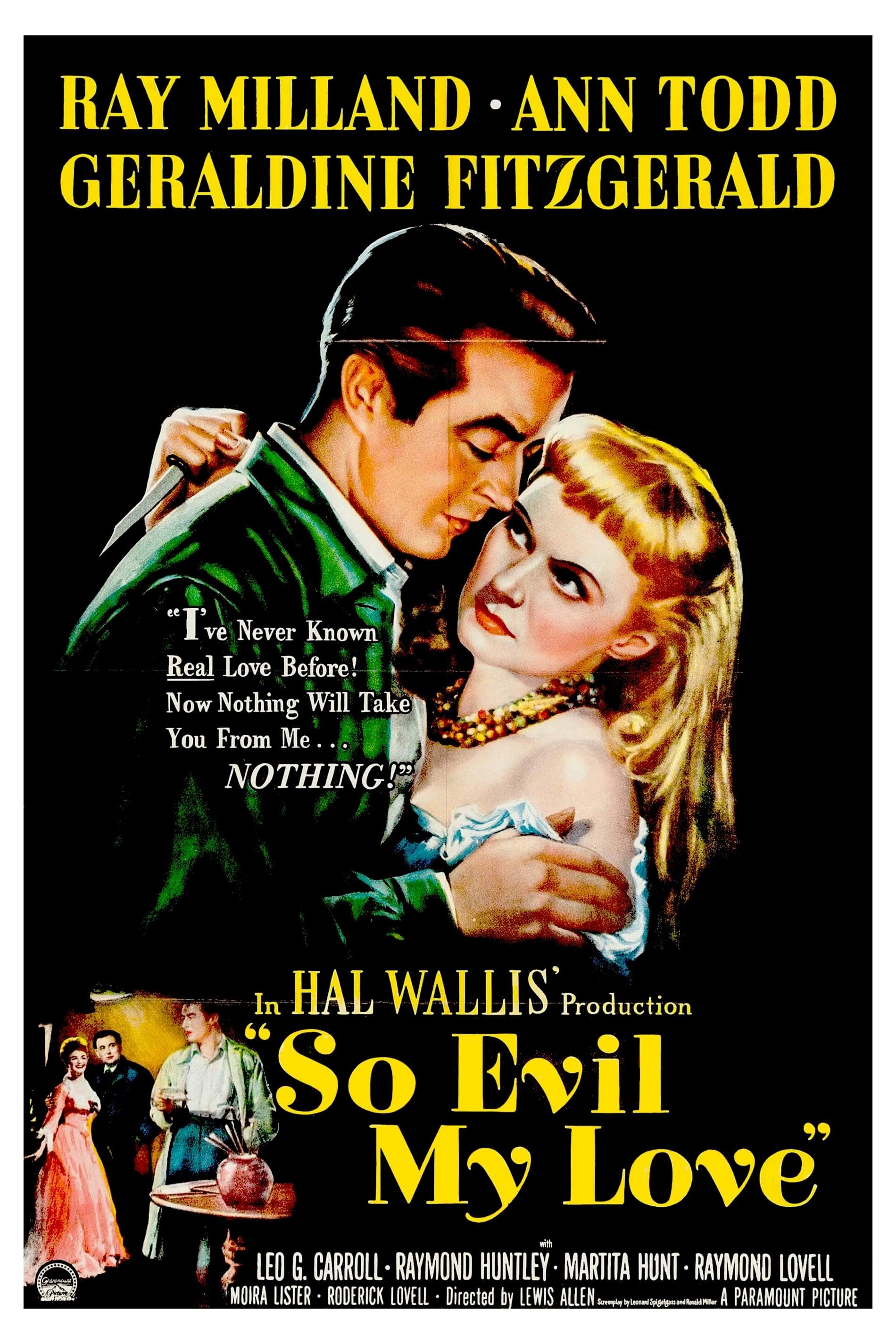 So Evil My Love poster