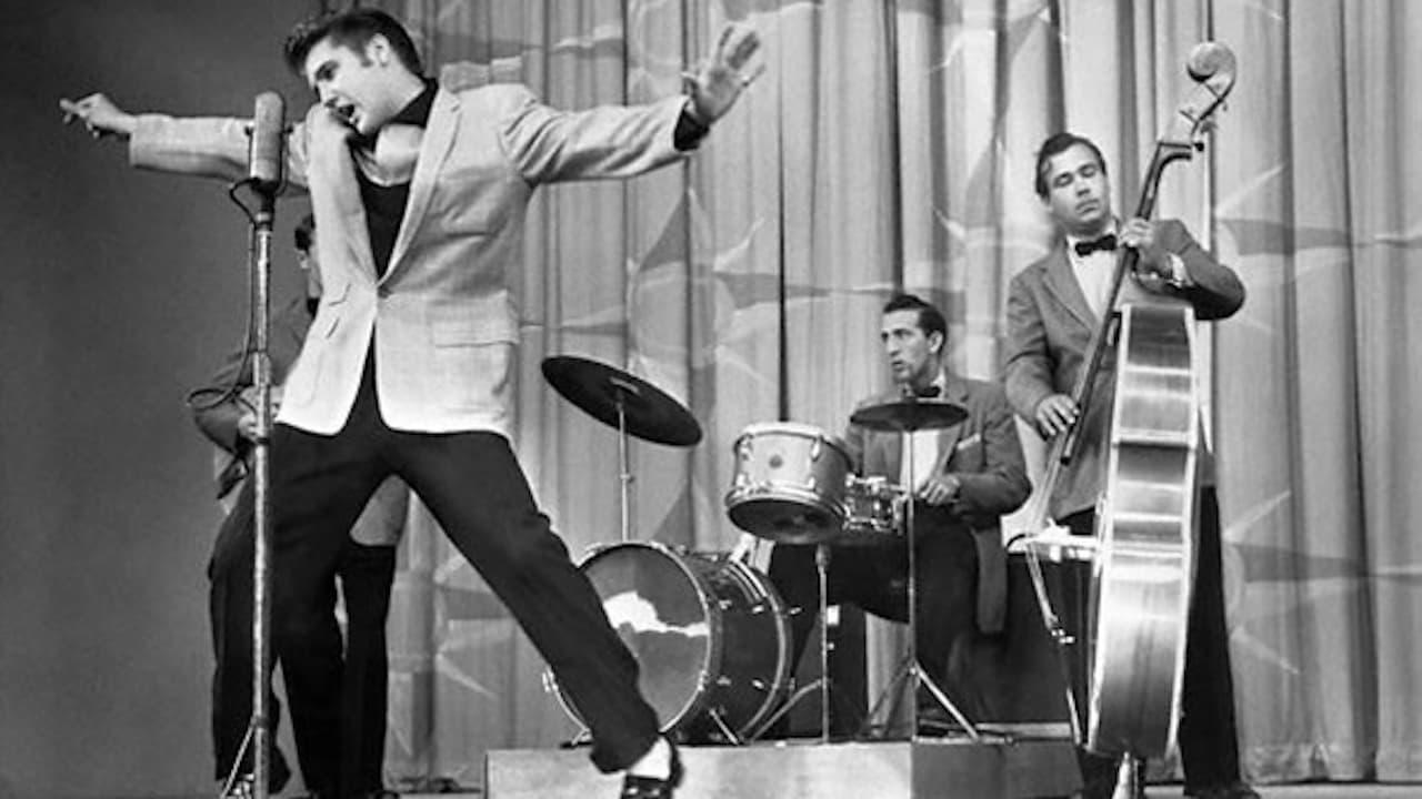 Elvis Presley on The Milton Berle Show backdrop