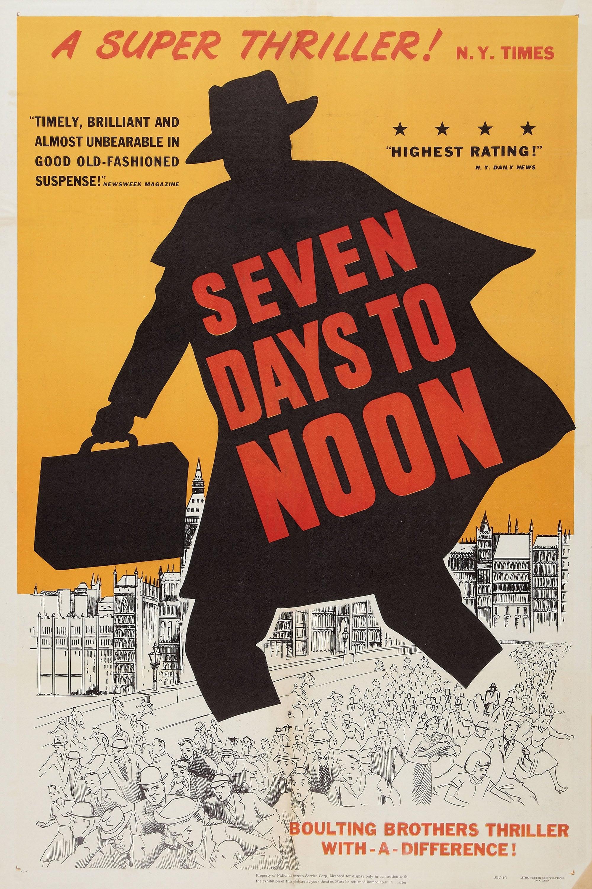 Seven Days to Noon poster