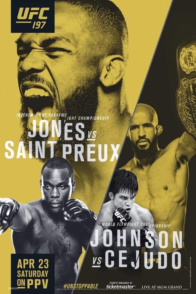UFC 197: Jones vs. Saint Preux poster