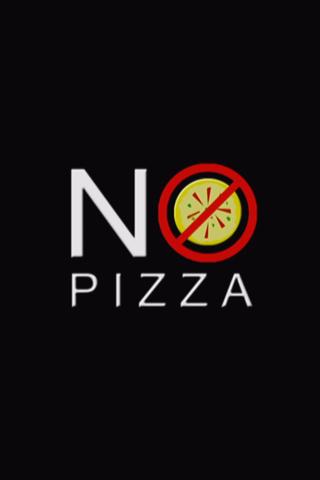 No Pizza poster