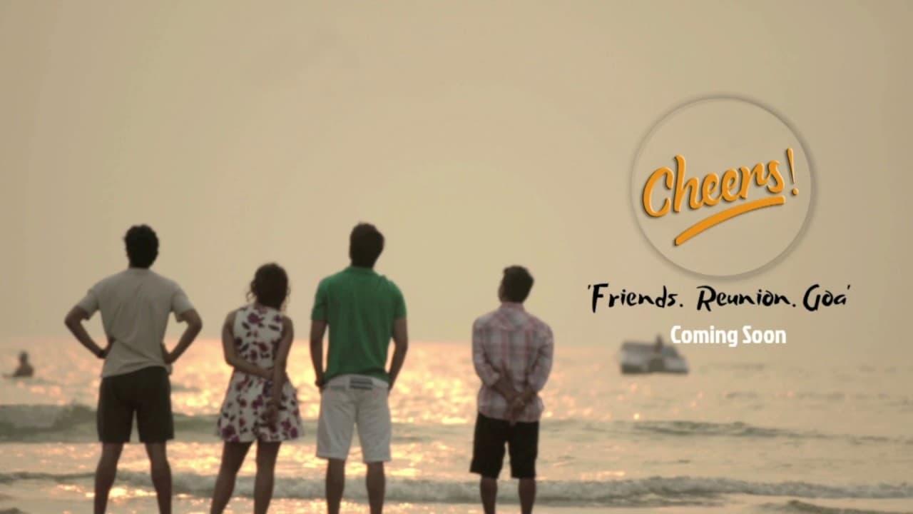 Cheers - Friends. Reunion. Goa. backdrop