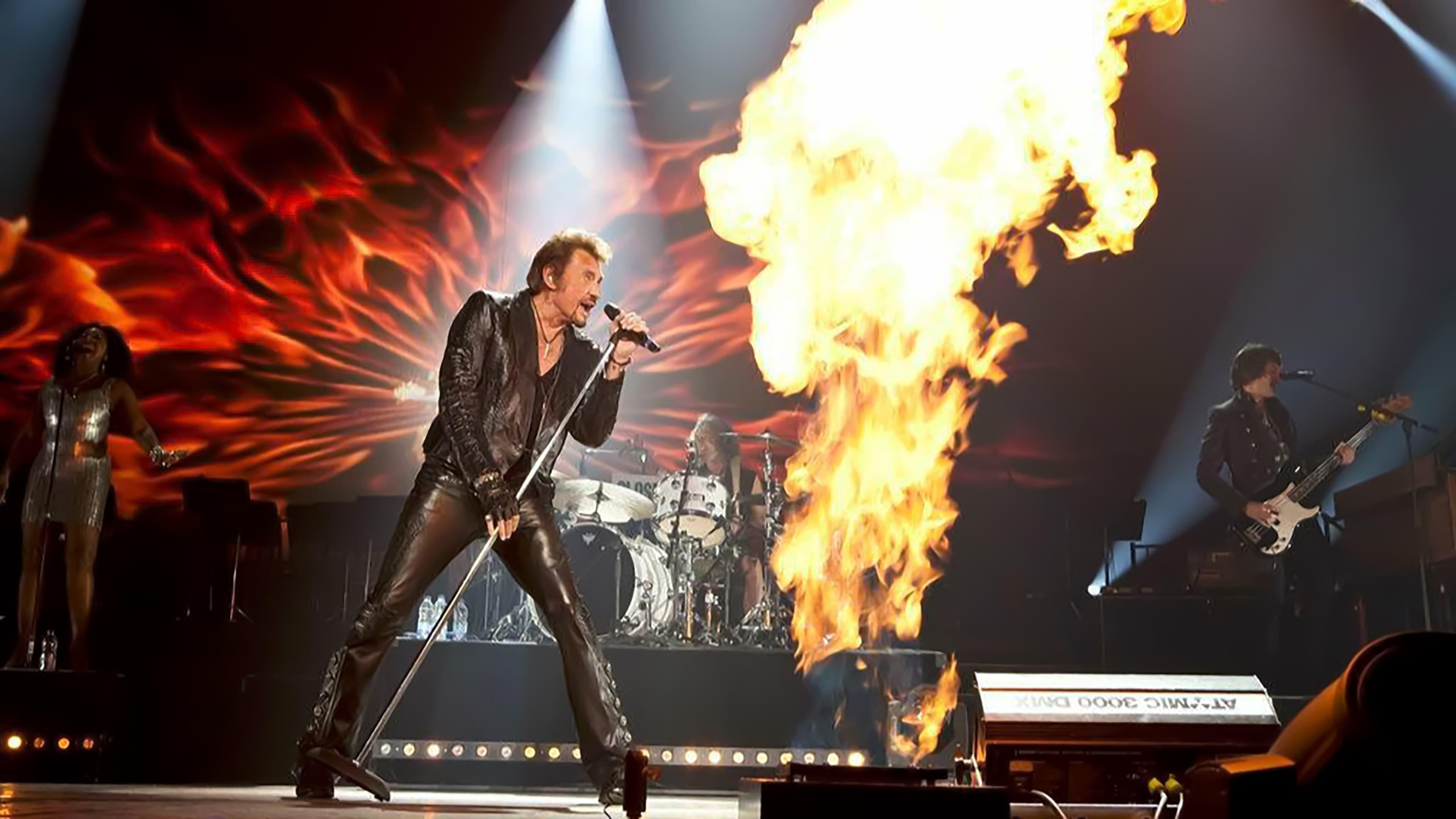 Johnny Hallyday Allume le feu au Stade de France backdrop