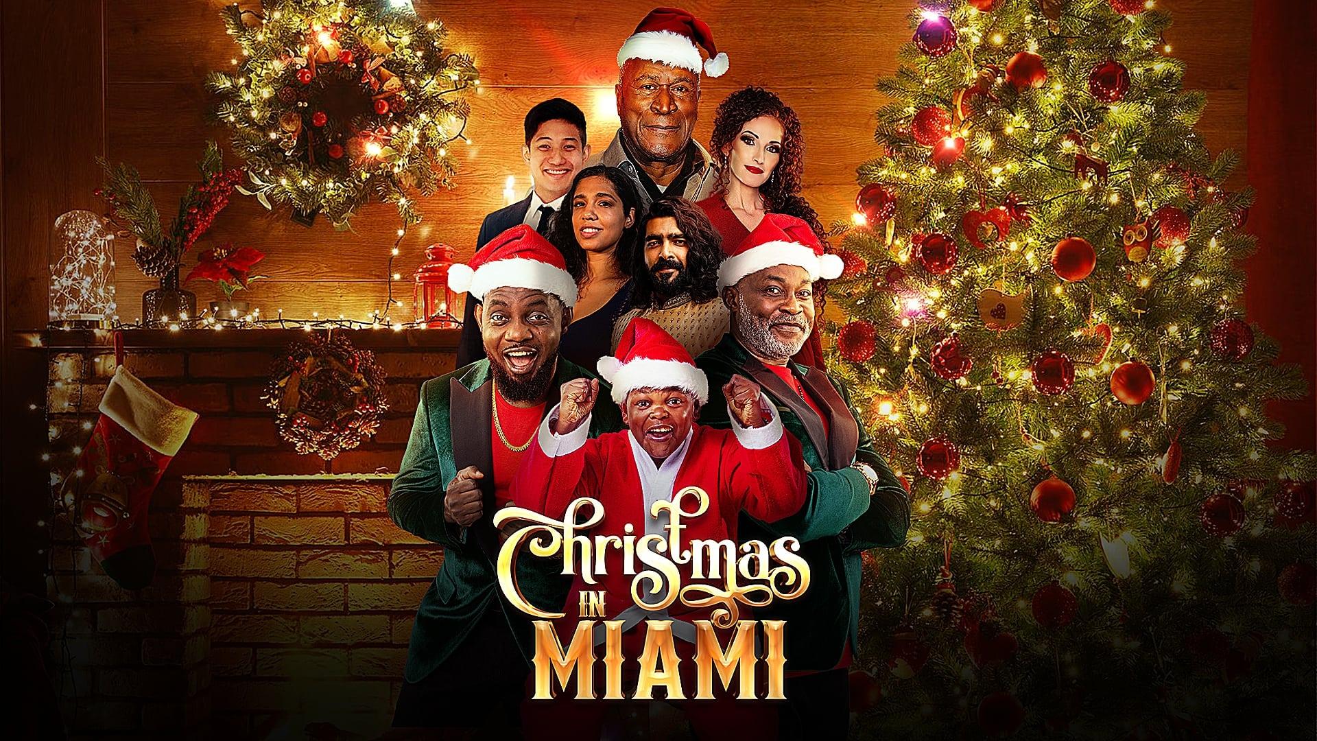 Christmas in Miami backdrop