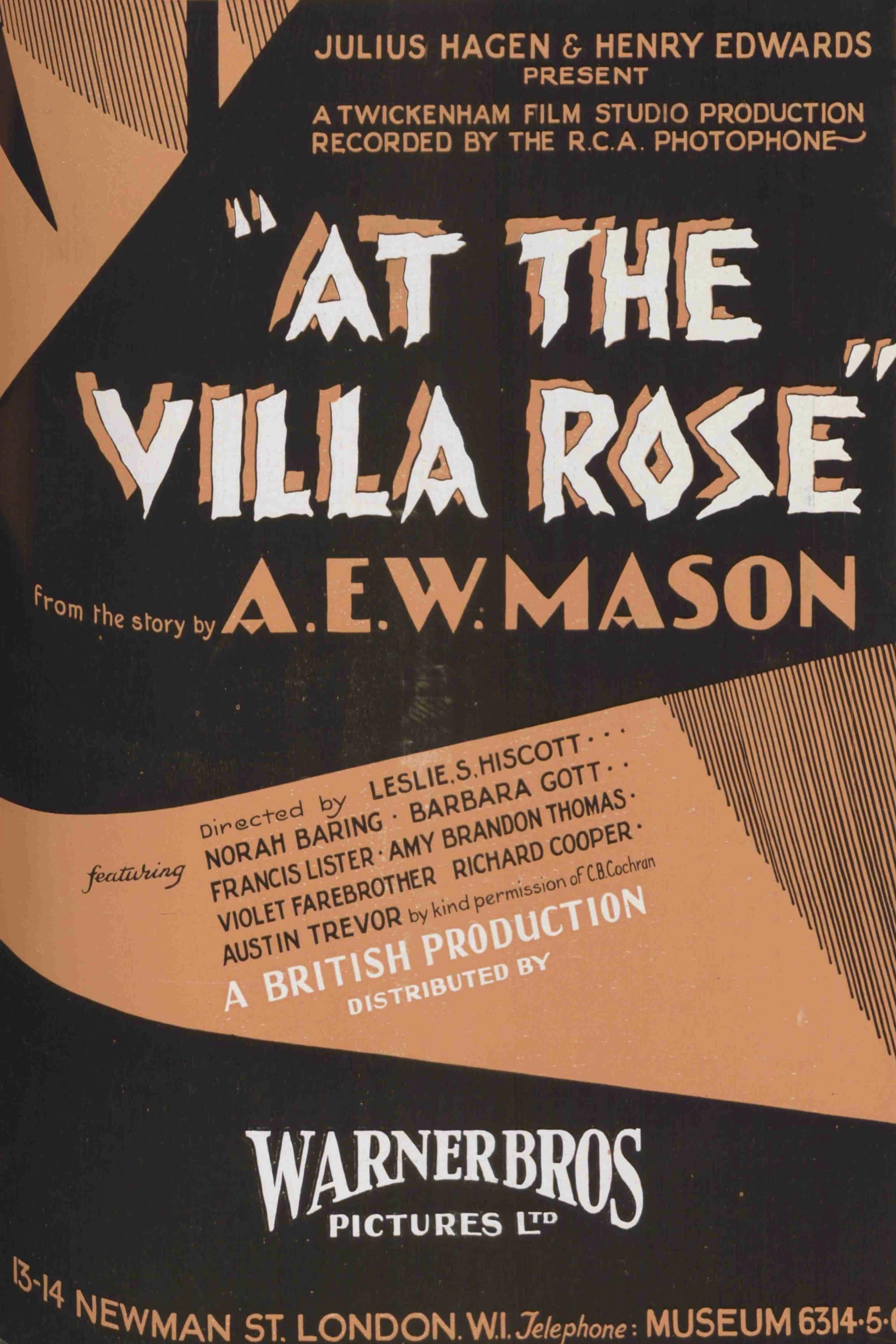 At the Villa Rose poster