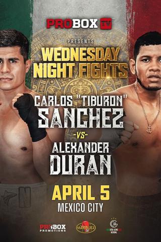 Carlos Sanchez vs. Alexander Duran poster