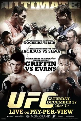 UFC 92: The Ultimate 2008 poster