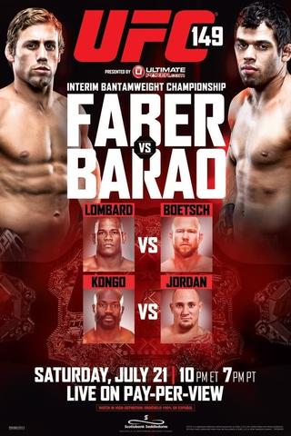 UFC 149: Faber vs. Barao poster