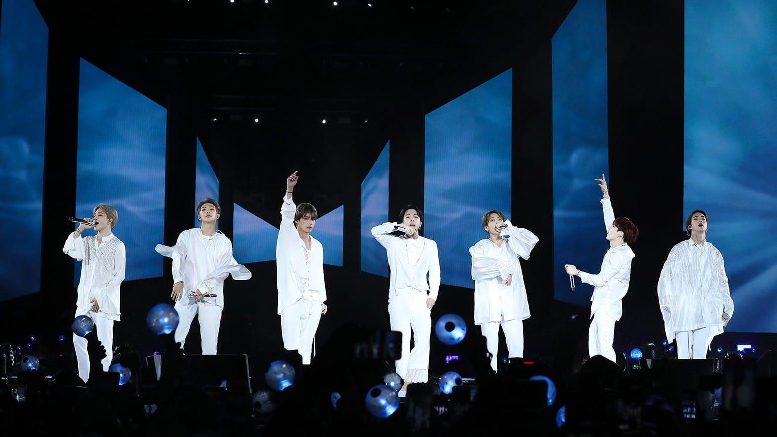 BTS World Tour: Love Yourself in New York backdrop