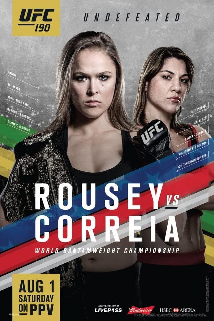 UFC 190: Rousey vs. Correia poster