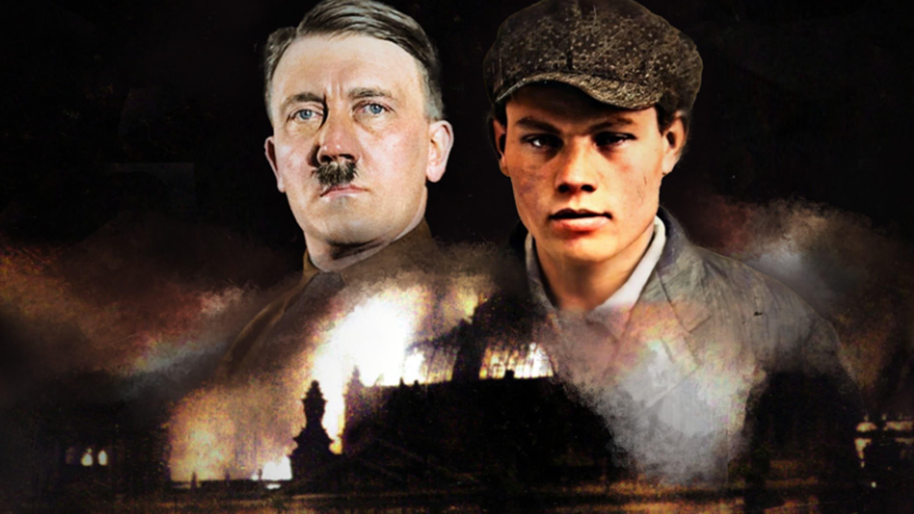 Hitler and the Reichstag Fire backdrop