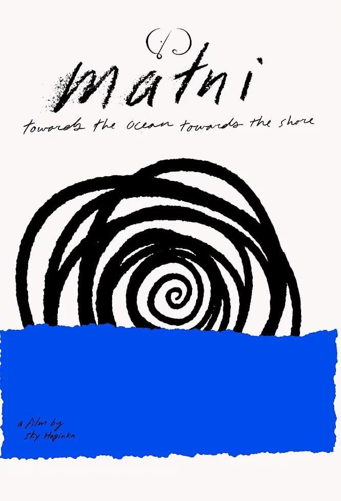 maɬni—towards the ocean, towards the shore poster