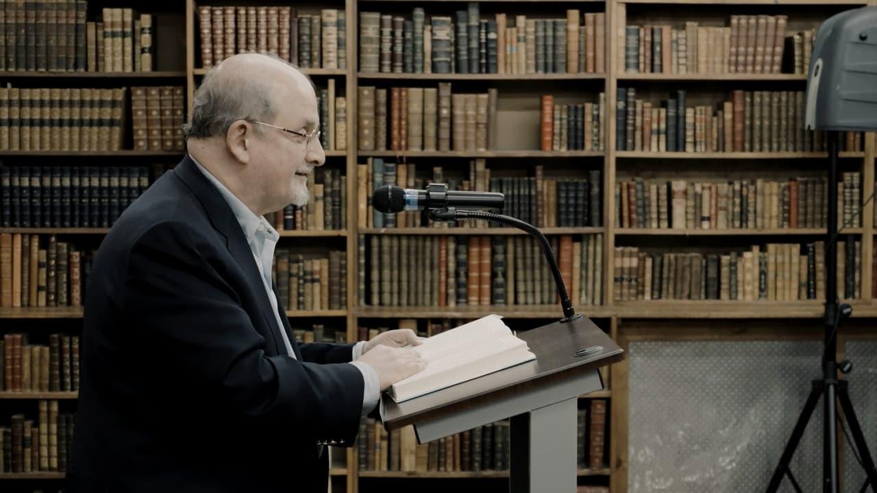 Salman Rushdie backdrop