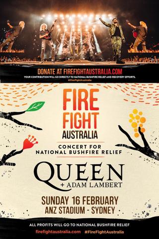 Queen + Adam Lambert: Fire Fight Australia poster