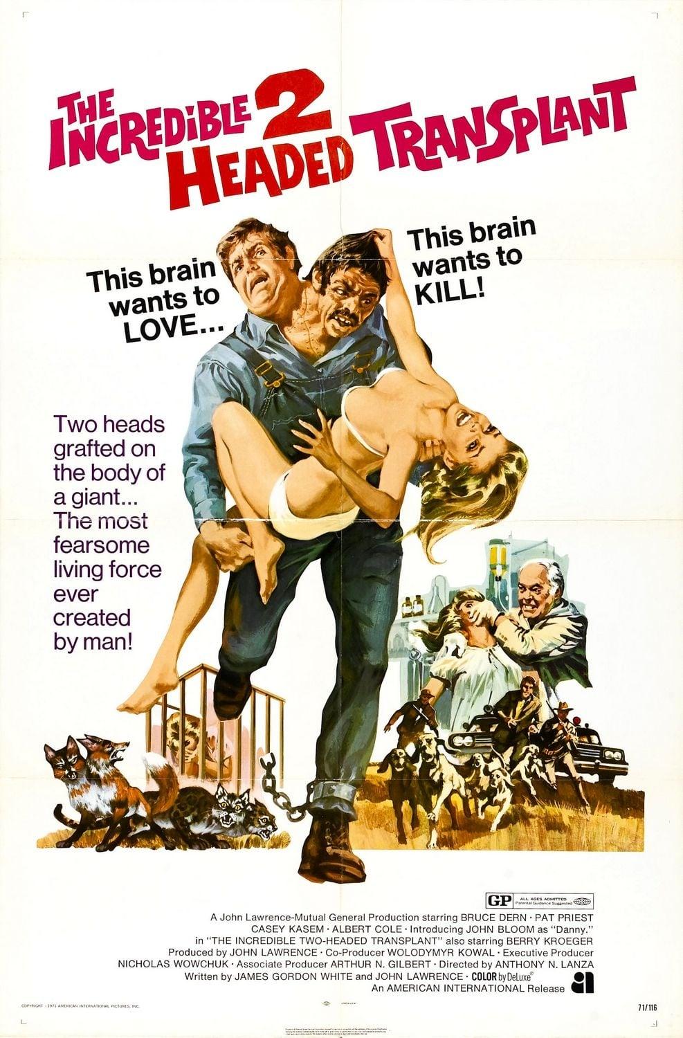 The Incredible 2-Headed Transplant poster