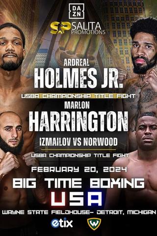 Ardreal Holmes Jr vs. Marlon Harrington poster