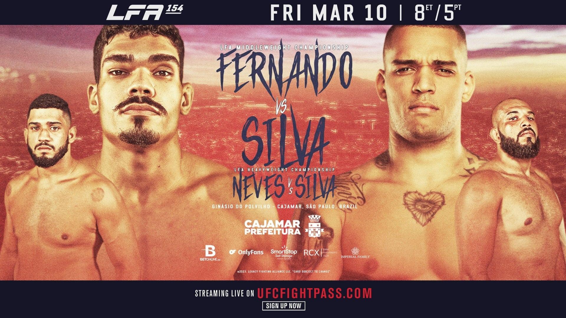 LFA 154: Fernando vs. Silva backdrop