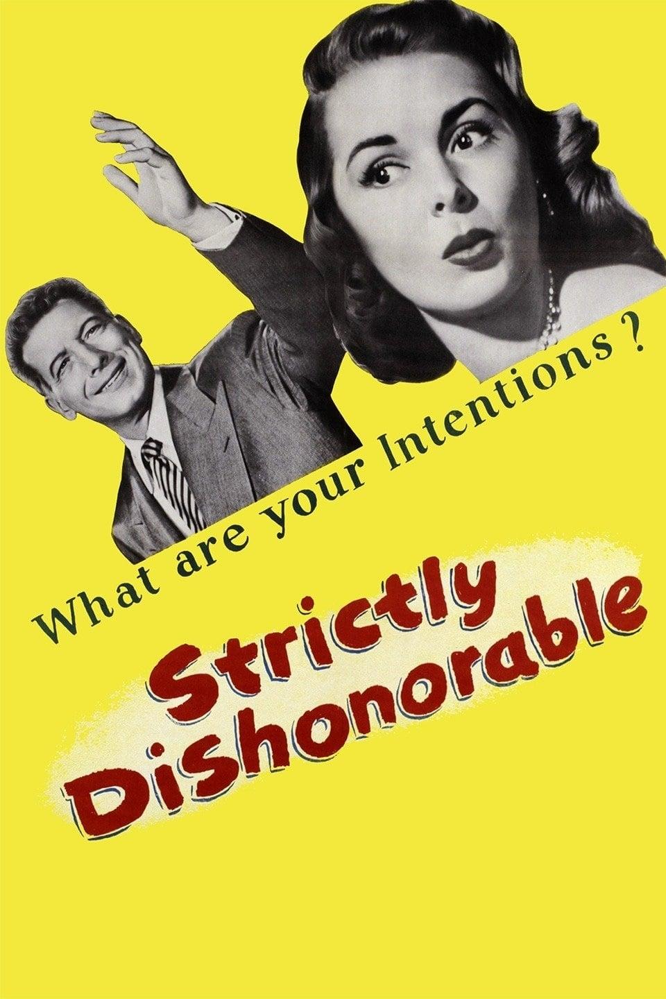 Strictly Dishonorable poster